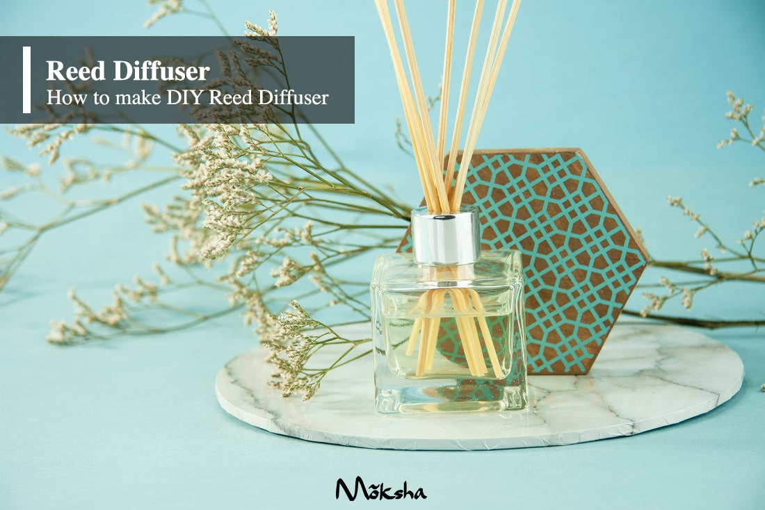 How to use Essential Oils Reed Diffusers I DIY Reed Diffuser – Moksha ...