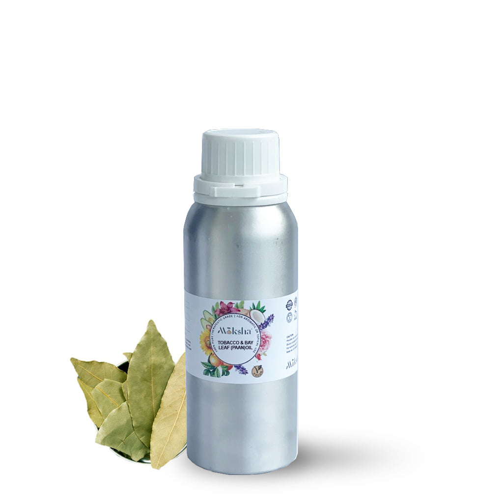 Tobacco & Bay Leaf Fragrance Oil for Soaps, Candles, Diffuser, Aromatherapy  and Cosmetics at Best Price Online – Moksha Lifestyle Products